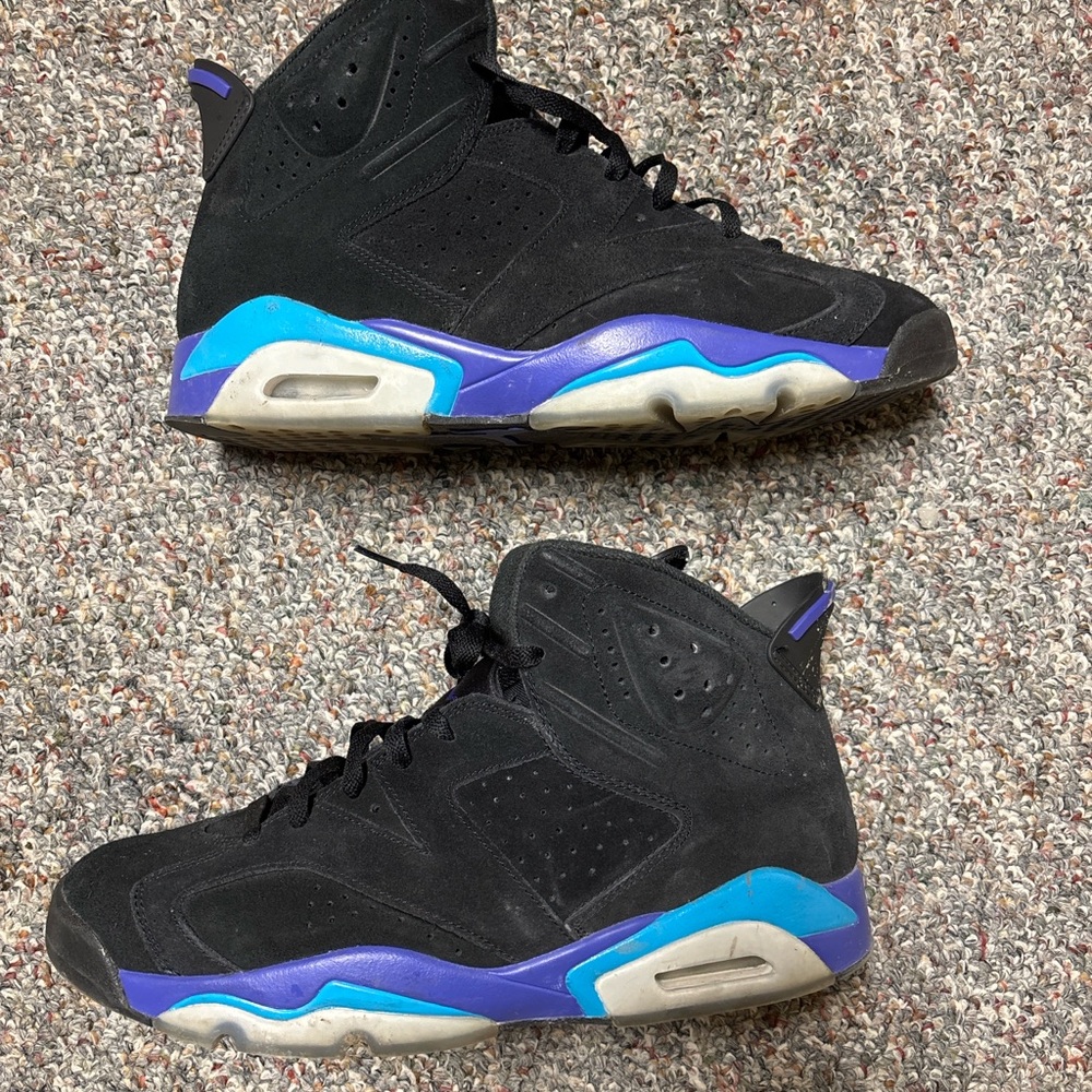 Jordan Black and Purple Sneakers